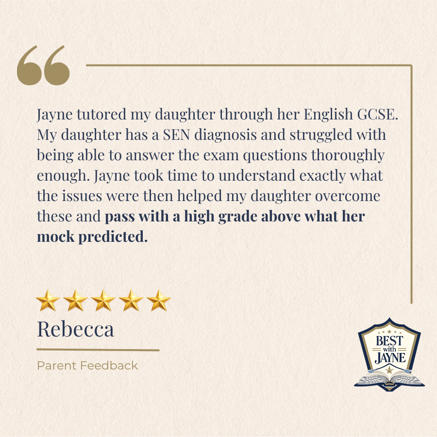 Image of a 5 star review for Best With Jayne 